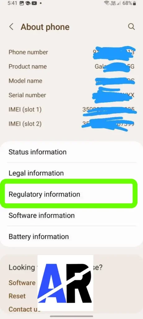 Samsung Regulatory Information